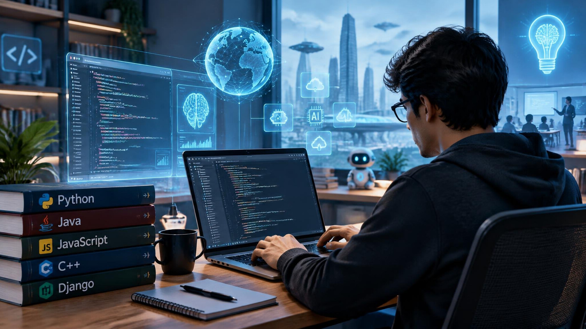 future technology with code